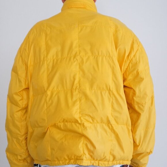 Vintage '90S Polo Ralph Lauren Bright Yellow Puffer Down Feather Winter Jacket L - Picture 2 of 15